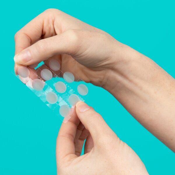 Clear Skin Spot Dots Peeling From Sheet